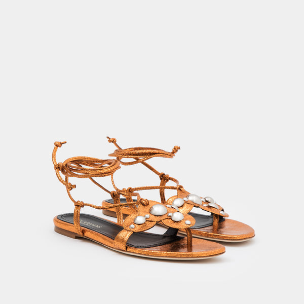 BIRKENSTOCK Madrid Birko-Flor Sandal - Metallic Stones Copper