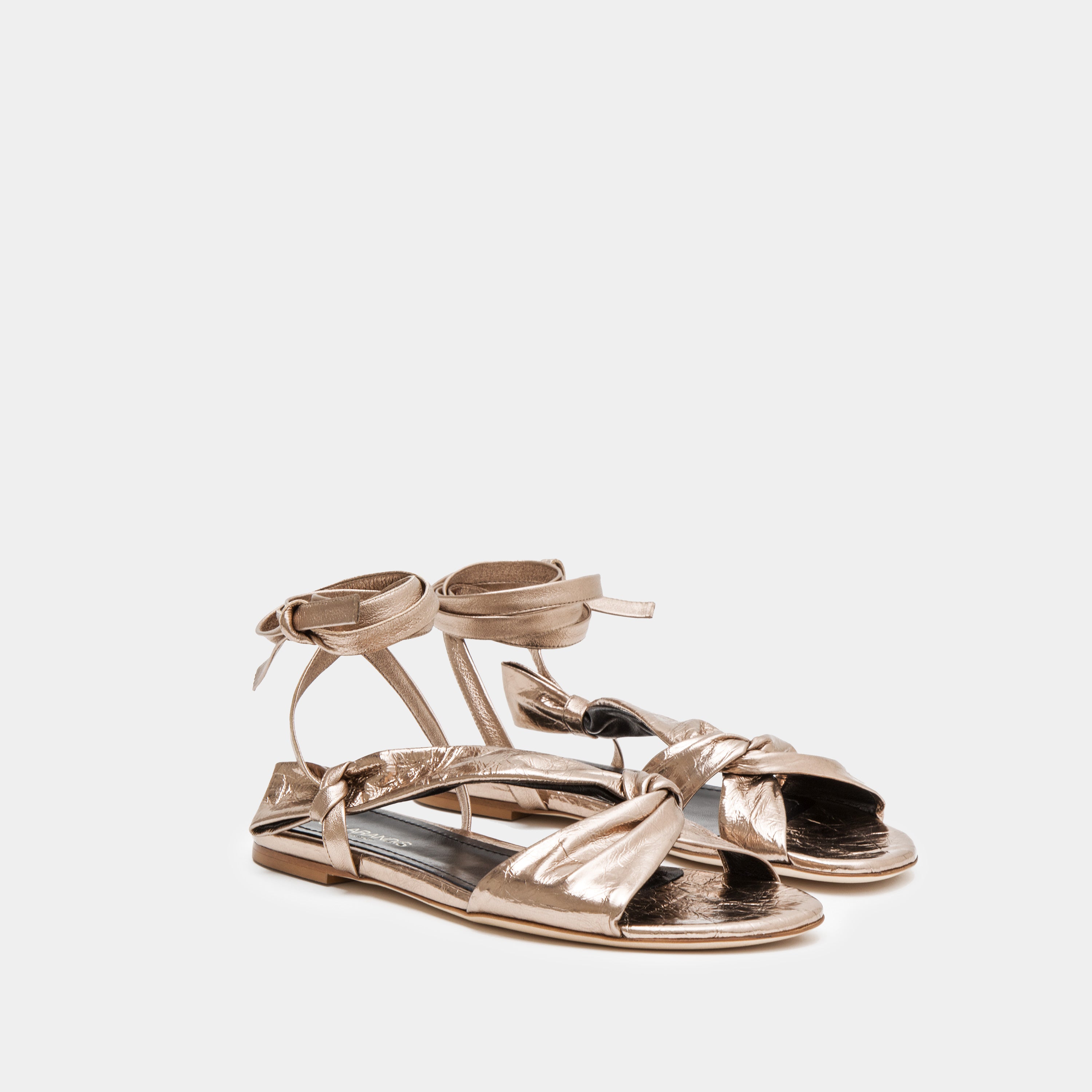 Buy RAW HIDE Bronze Womens Casual Wear Slip On Flat Sandals | Shoppers Stop